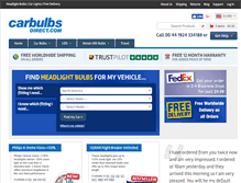 Tablet Screenshot of carbulbsdirect.com